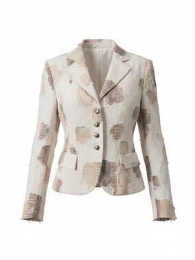 TUZZI Distressed Textured Blazer